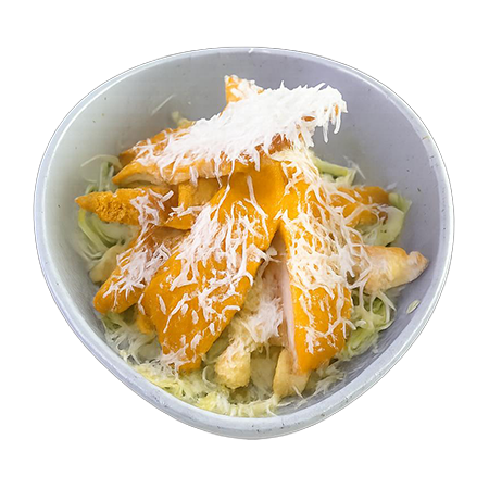 Salată Caesar cu șnițel